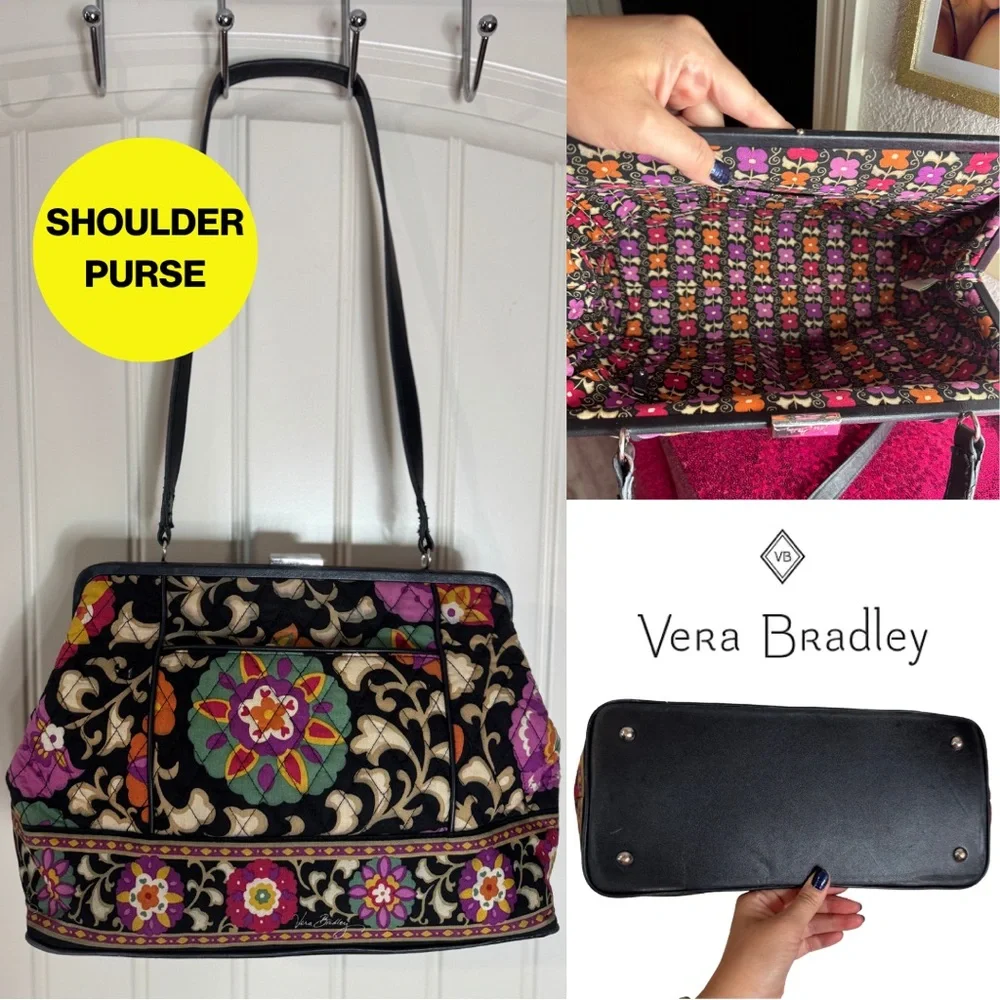 VERA BRADLEY 🌸 Quilted Floral Shoulder Bag - Picture 1 of 12